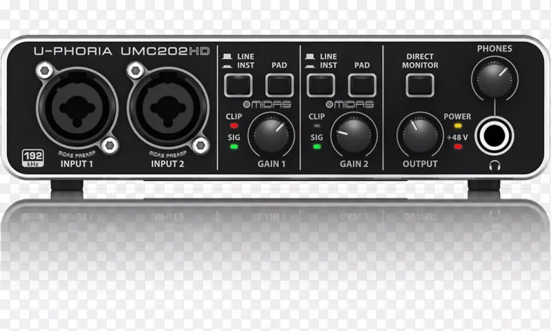 ��˷�Behringer u-phoriaUM2��������Ƶ������ǰ�÷Ŵ���.��˷�-������