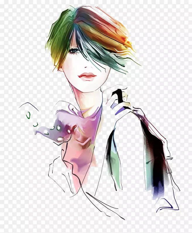 Ů�Կ�ͨ�廭-Ů��-������