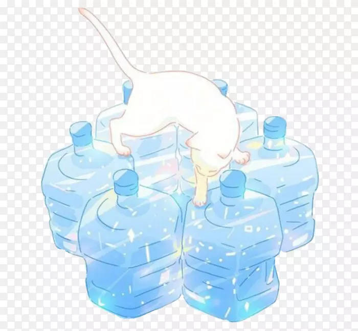 �����廭-ˮͰ�ϵ�è-������