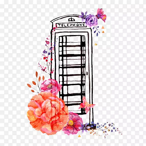 �׶ص绰ͤˮ�ʻ���ͼ.�ֻ�绰ͤͼ��-������