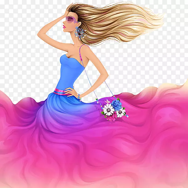 Adobe�廭ʦʱװ��ͼ�̳̻�ͼ-������Ů-������