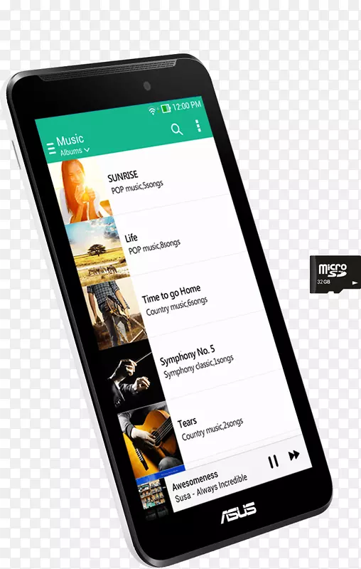 �����ֻ�Asus������7 ATOM z 2520˫��1.2GHz 1GB 8GB 7�����ݴ�����ƽ�尲׿4.4w/˫���Asus������HD 7��˶-������-������