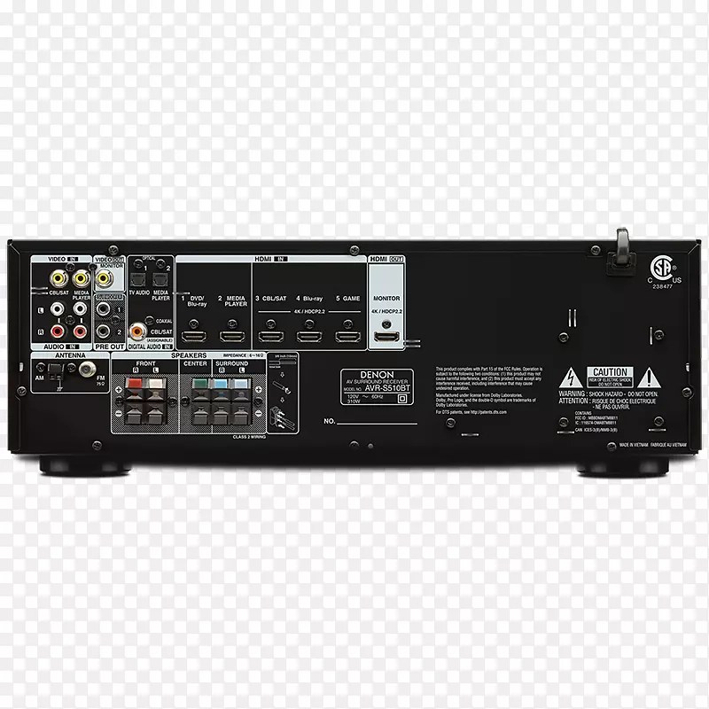AV���ջ�Denon avr-s 510 bt��ͥӰԺϵͳ-������
