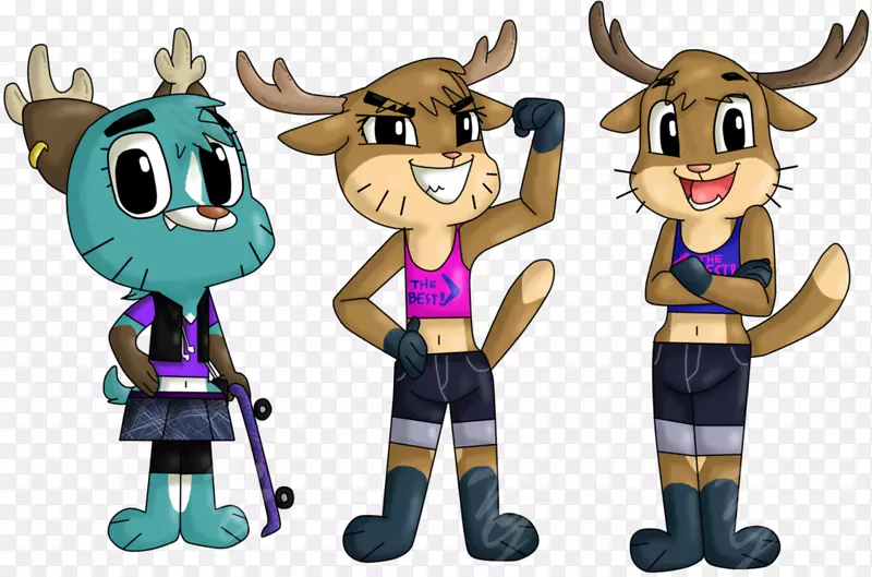 �������󶯻�DeviantArt-gumball x darwin����-������