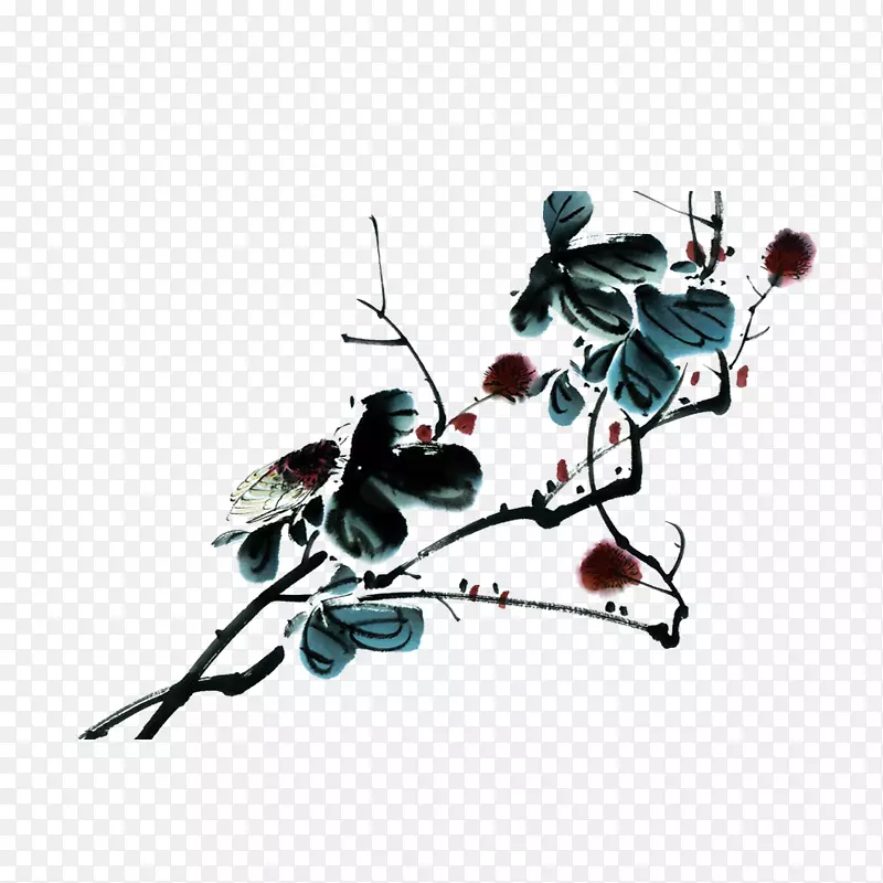 ˮī����֦-������