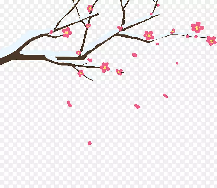 ��ͨ��ѩ��������֦PNG-������