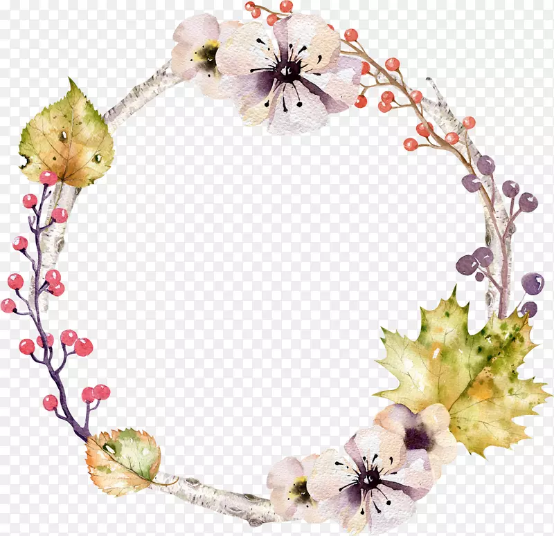 �ֻ�ˮ����֦Ҷ�ӱ߿�-������