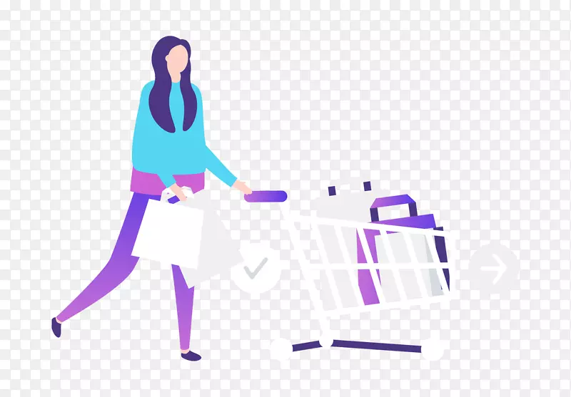 ���Ź��ﳵŮ�Բ廭ʸ��ͼ-������