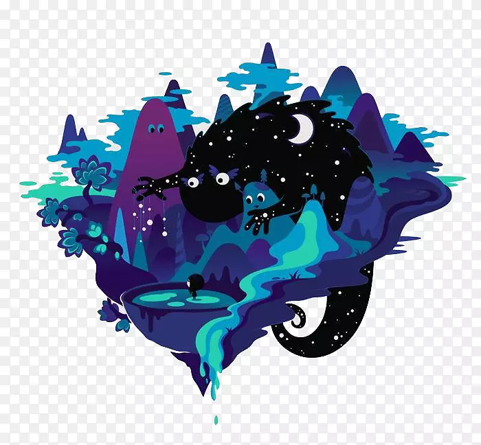 ��ɫ��ͨɽ��廭-������