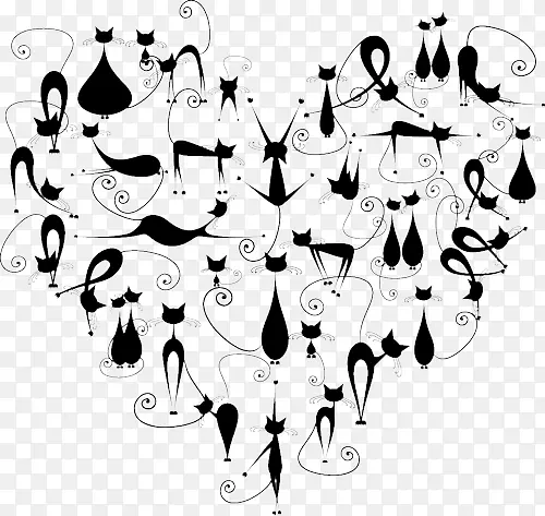 ��ͨ��ɫ����СèPNG����ز�-������