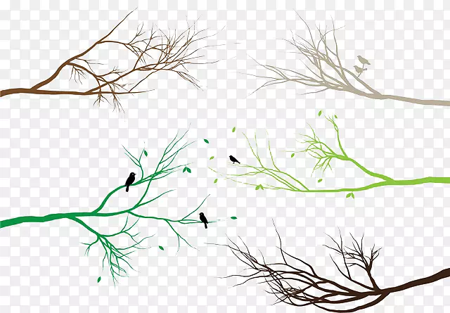 ��ɫ���Ƶ���֦-������