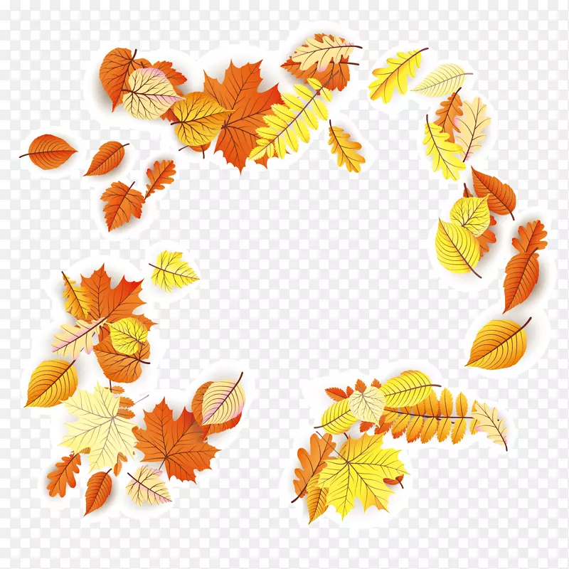 ��ɫ�ķ�Ҷ��ɵı߿�-������