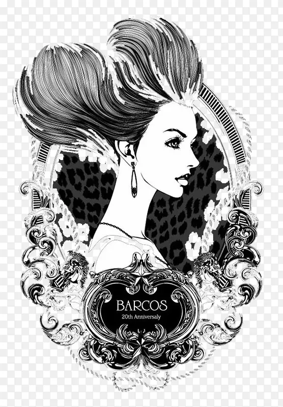 �ڰ������Ů�廭-������