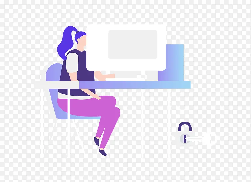 ����칫��Ů�ӽ��ڲ廭-������