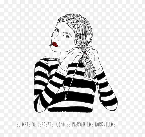 ����ë��Ů���廭-������