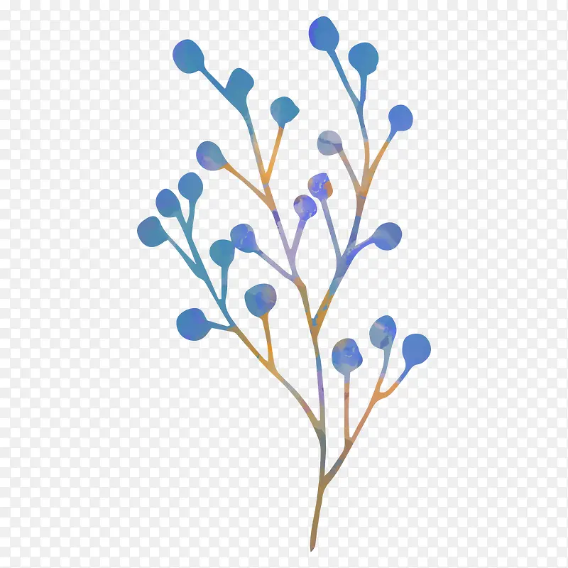 �ֻ���ɫС�㻨֦-������