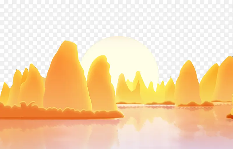 �й�ɽˮ����ɫ�廭-������