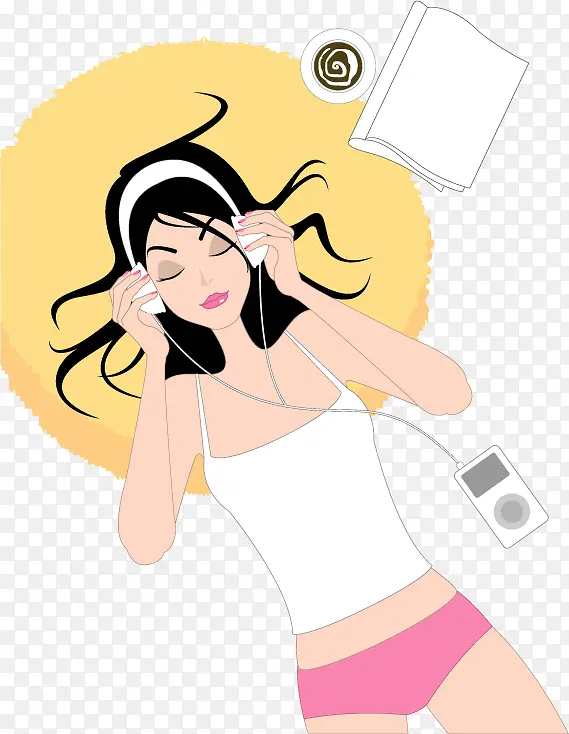 �����ֵ�Ů��ʸ���廭-������