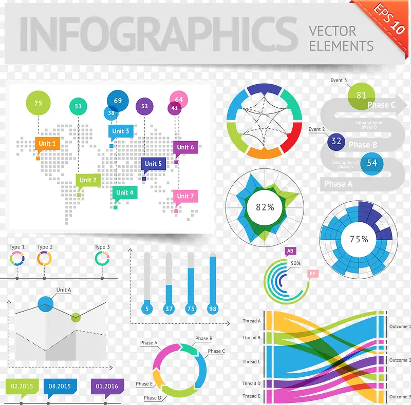 ��ɫ�߶�PPTʸ������ͼ�زĺϼ�-������