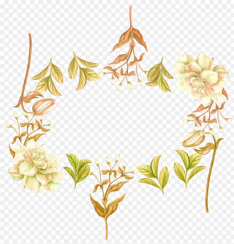 �ֻ��Ҷ�軨���򻨱߿�-������