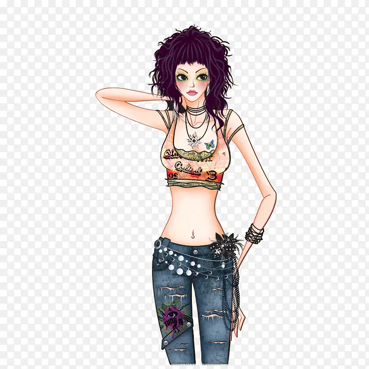 ��Ů�̷���ʽ�廭-������