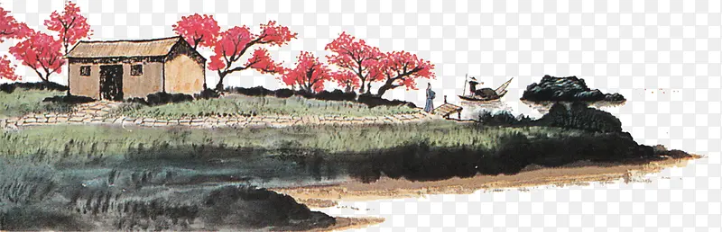 ˮ�ʻ�Ұ��ķ羰-������