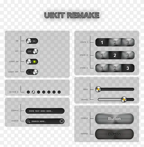 ��ɫϵ�ʸа�ť�ϼ�PSDԴ�ļ�-������