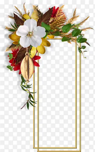 ��ɫ�����＾Ҷ�ӱ߿�-������