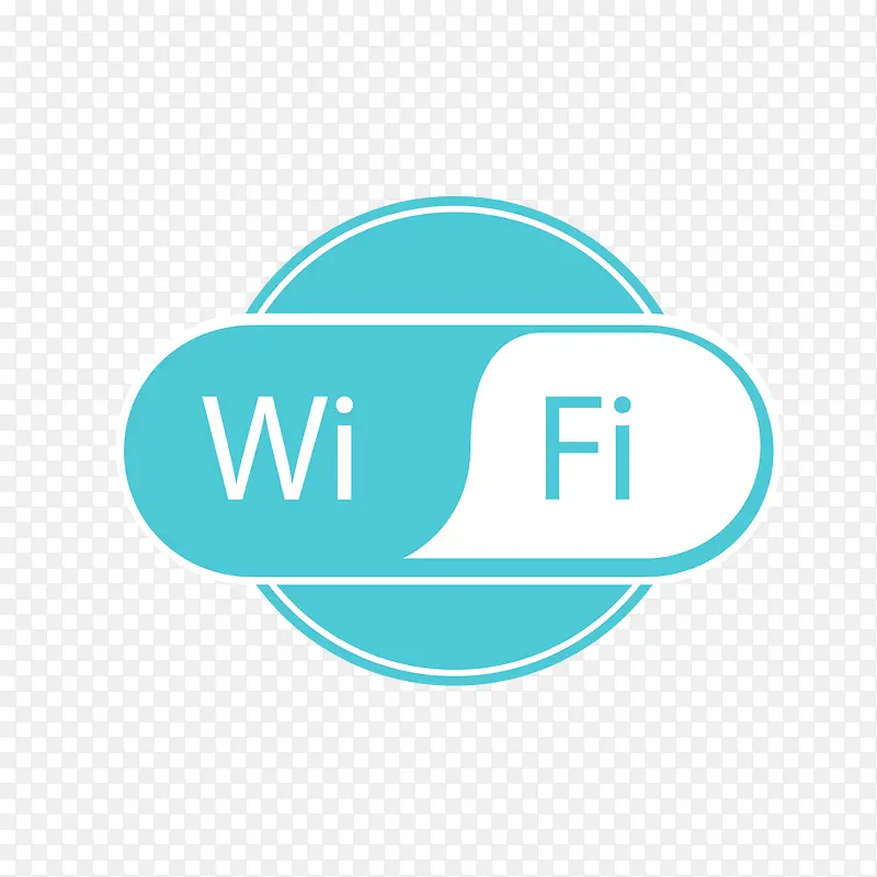 ��ɫWiFi��ǩʸ��ͼ-������