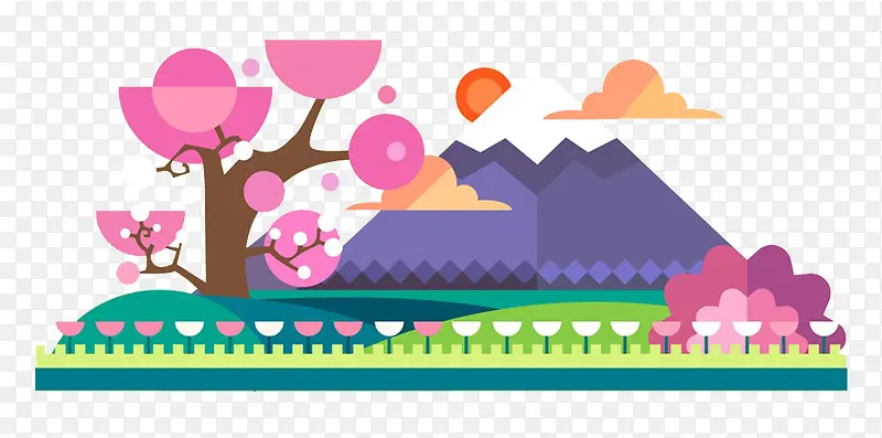 ��ƽ����ɫɽ��羰-������