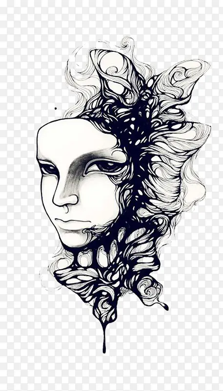 �ڰ�ͼ�������廭-������