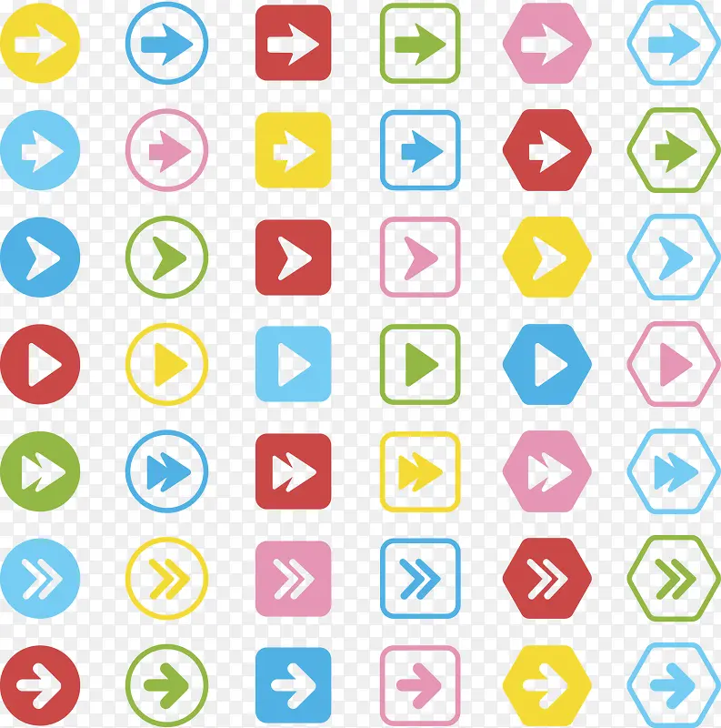 42���ɫ��ͷ��ťʸ���ز�-������