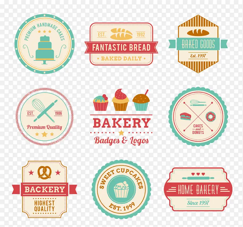 9���ɫ����ʳƷ��ǩʸ��ͼ-������