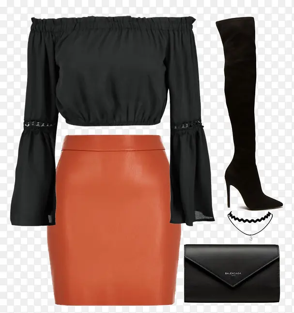 ��ɫ���º�Ƥȹ-������