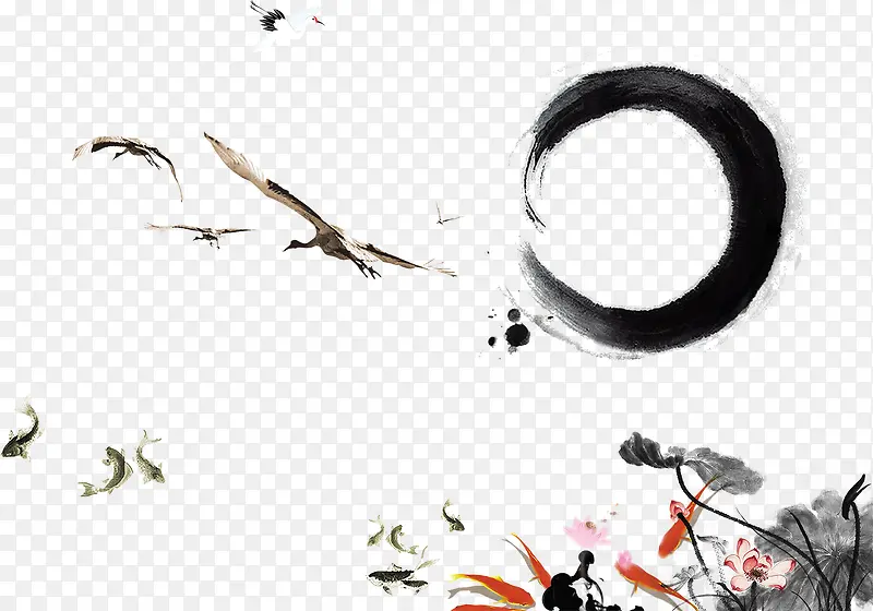 �ɺ�ˮī����psd�ز�-������