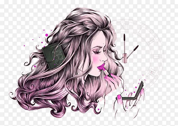 ��ױƷ��Ů�廭-������