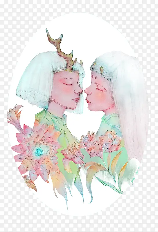 ˫�����ò廭-������