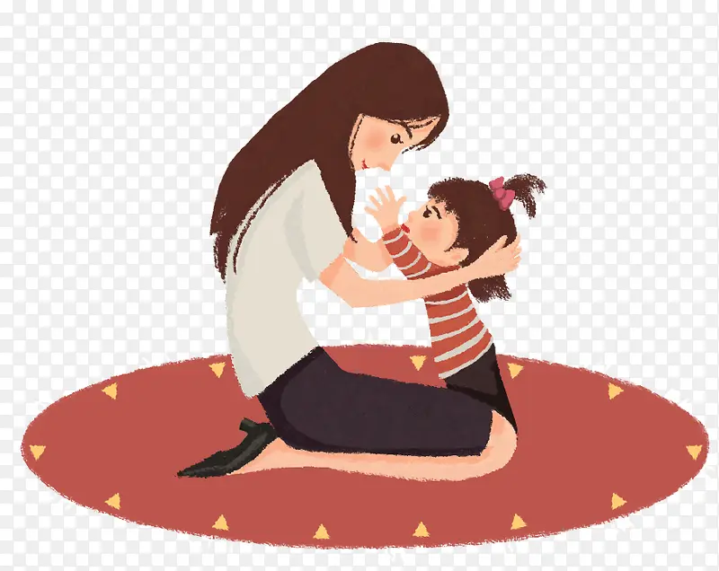 ��ܰ�廭ĸ�׽������뺢�Ӳ�ͼ-������