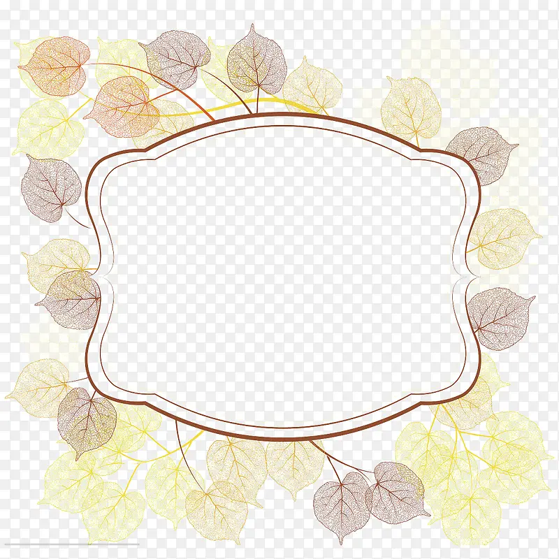 ��Ҷ������ɫ�߿�-������