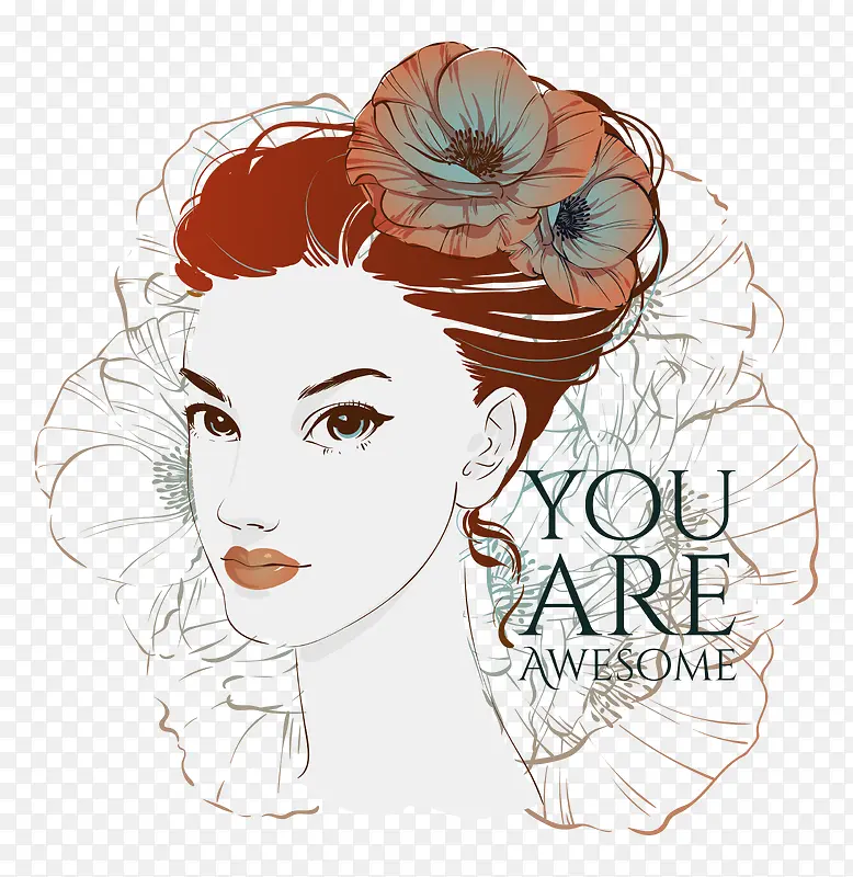 ����Ů��AI�廭ʸ���ز�-������