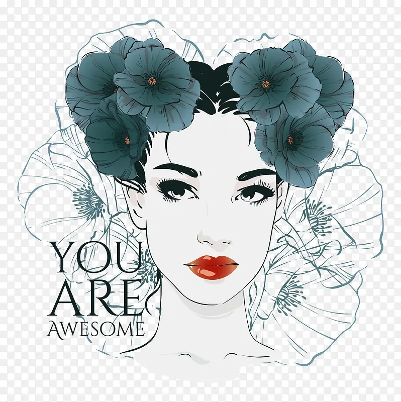 ����ͷ��AI�廭�ز�ʸ��-������