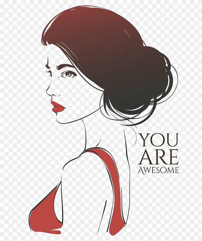 ŷ��Ů��ͷ��ai�廭�ز�ʸ��-������