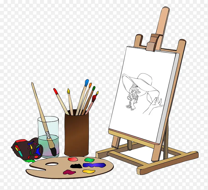 ��ɫ�̻��ʺͻ��ܲ廭-������