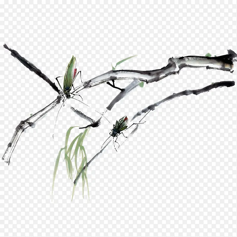 �й���ˮī����֦-������