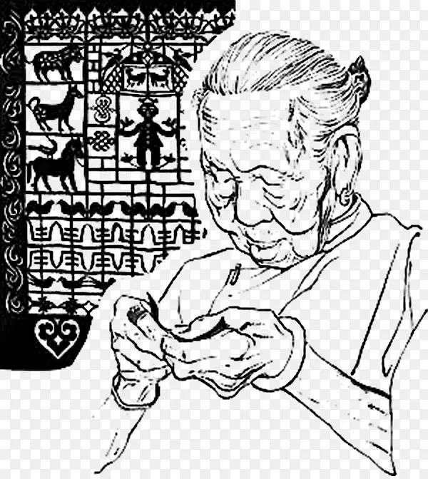 �ڰ״���ĸж�ĸ�ײ廭-������