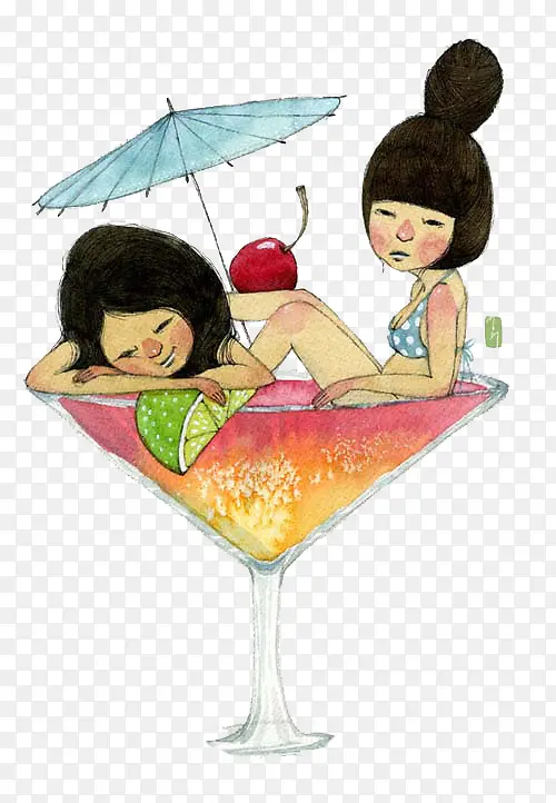 �ֻ���Ů��֭�廭-������