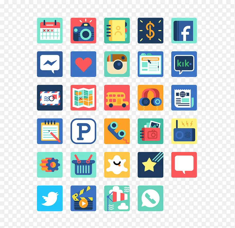 �����ƽ��ɫͼ��-������