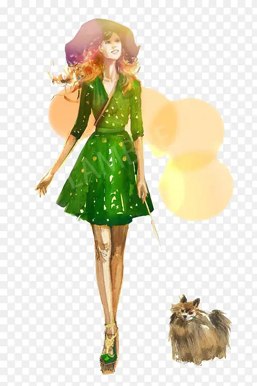 �ֻ�Ůװ��Ʋ廭��-������