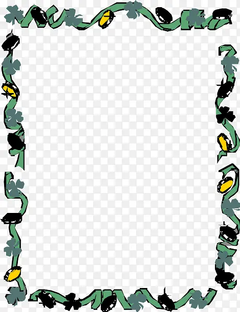 ��Ҷ����ɫ���߱߿�ʸ��-������