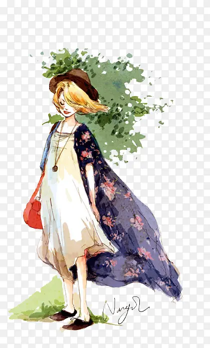 �ֻ�廭����Ů-������